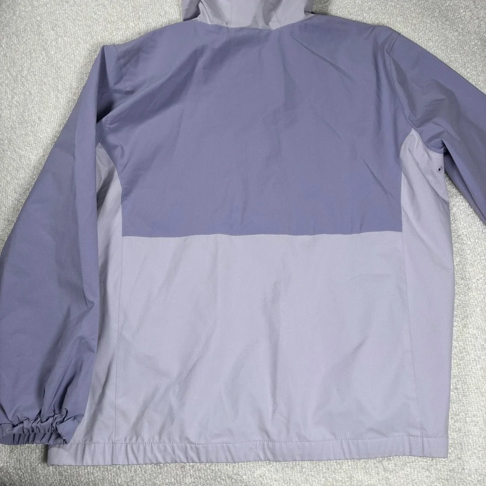 voyager lavender purple windbreaker hooded jacket outdoors travel activewear zip - Picture 7 of 10
